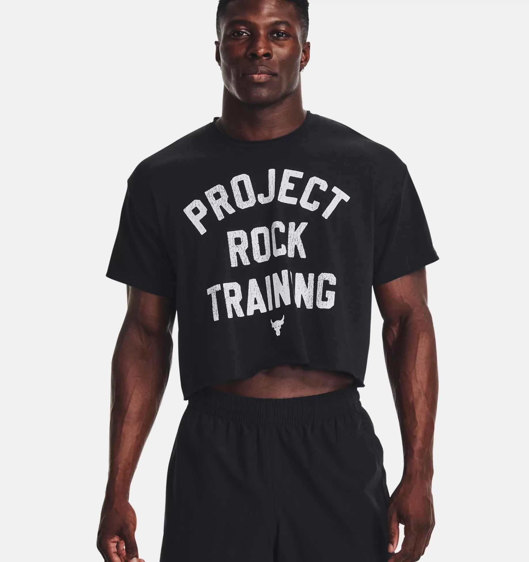 Hommes Under Armour Hauts<Tee-Shirt Project Rock Heavyweight Stay Hungry Cutoff Pour Homme