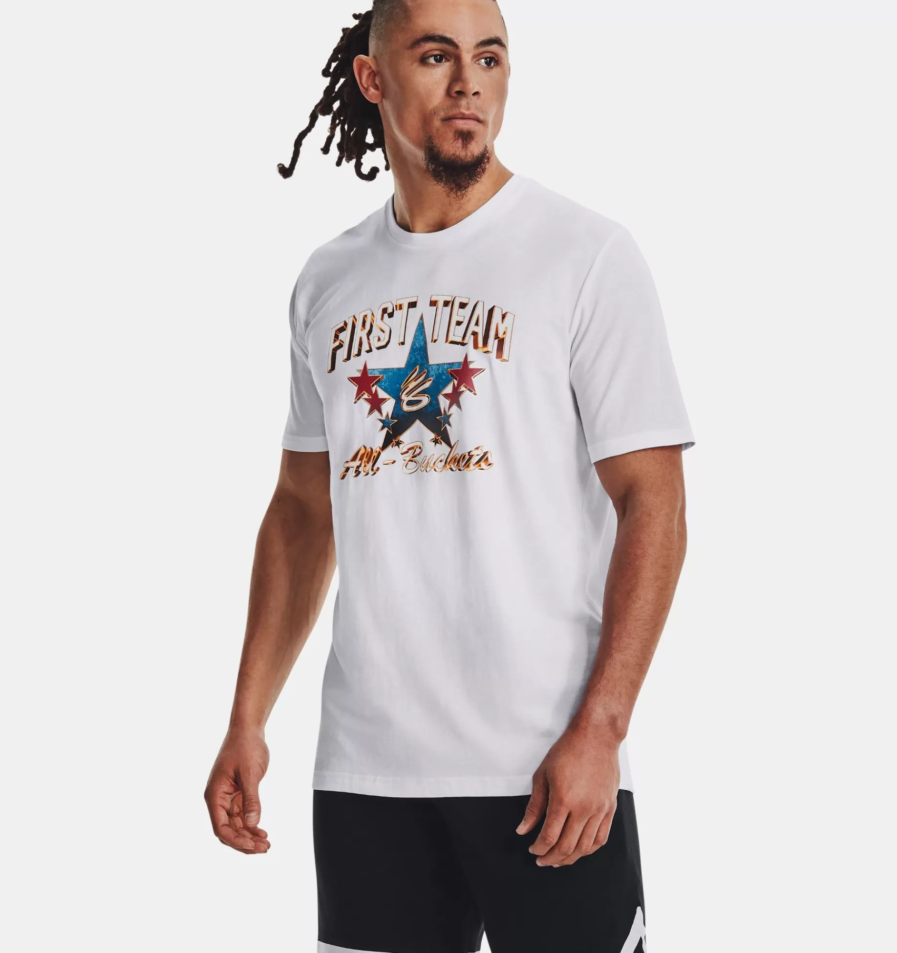 Hommes Under Armour Hauts<T-Shirt A Manches Courtes Curry All Star Game Pour Homme