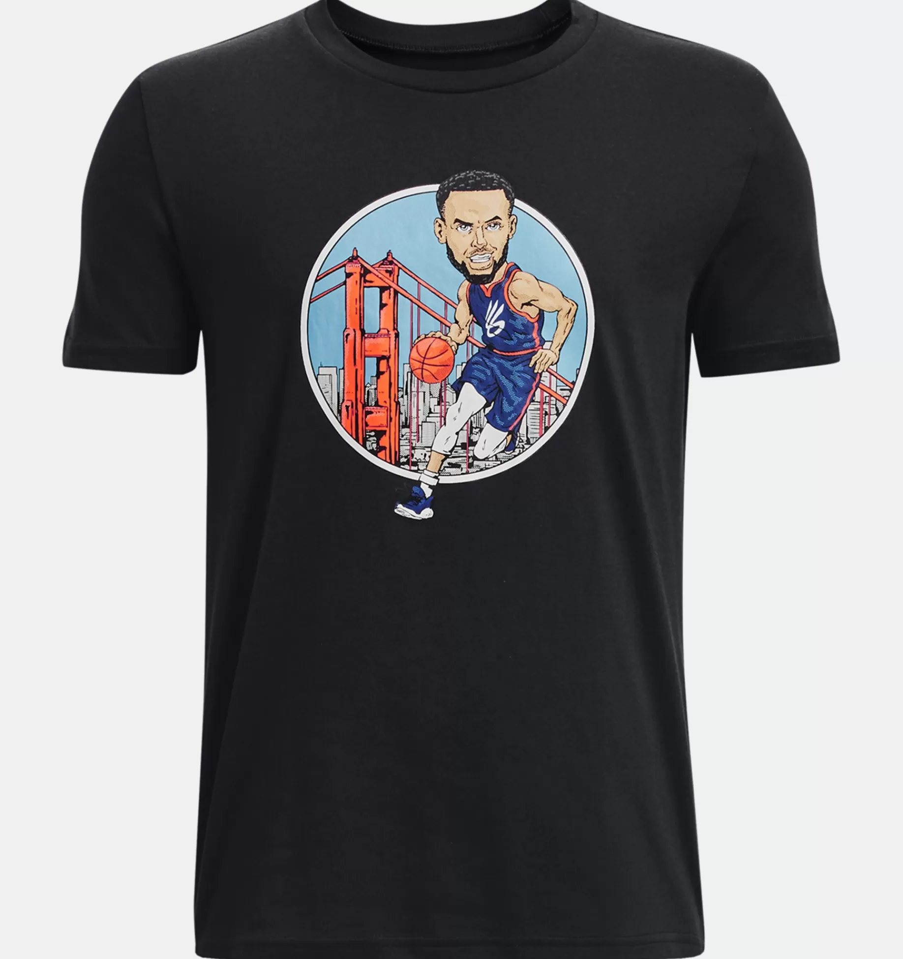 Garçons Under Armour Hauts<T-Shirt A Manches Courtes Curry Animated Pour Garcon