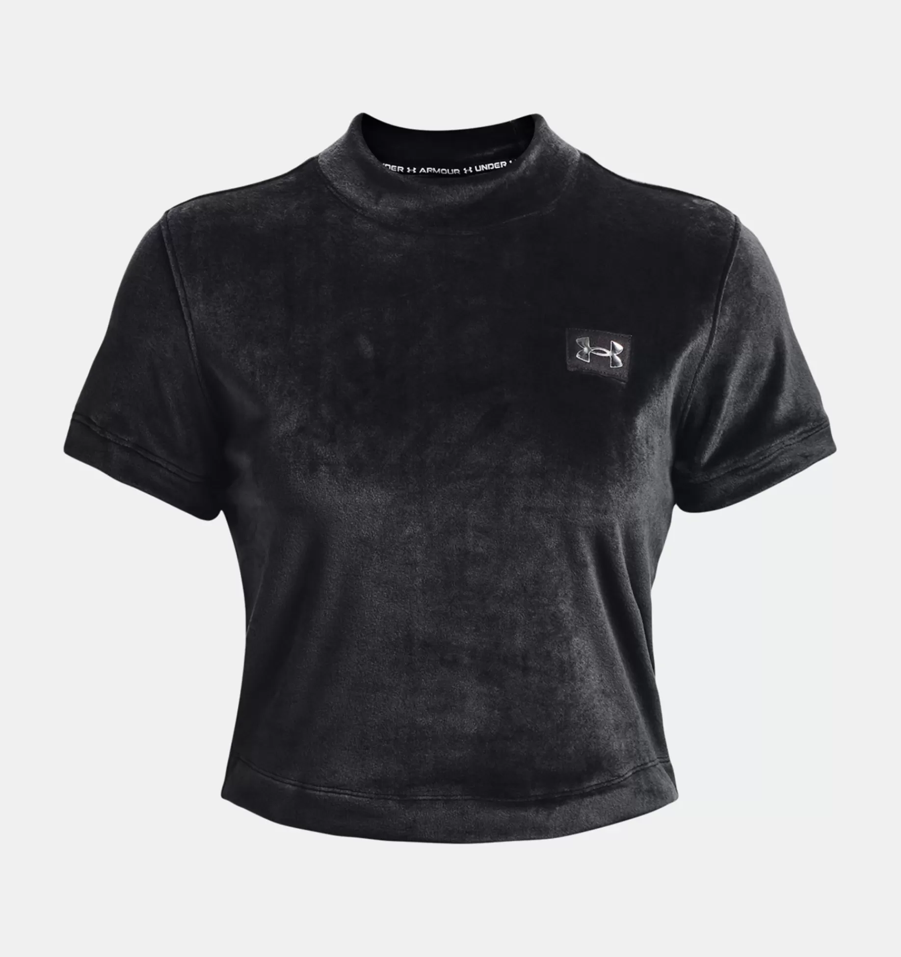 Femmes Under Armour Hauts<T-Shirt A Manches Courtes Et Col Montant Ua Velour Og Pour Femmes