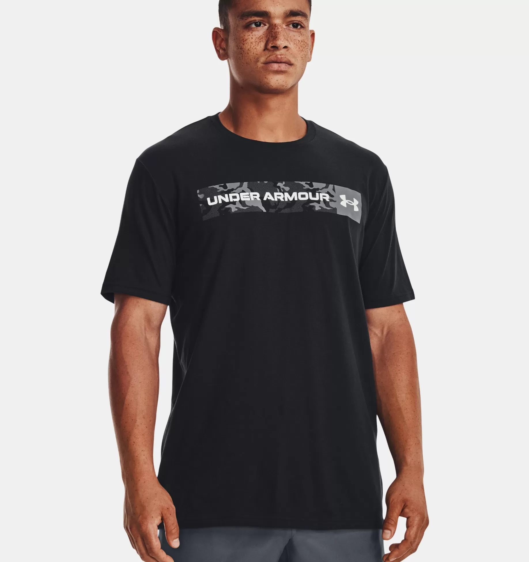 Hommes Under Armour Hauts<T-Shirt A Manches Courtes Ua Camo Chest Stripe Pour Homme
