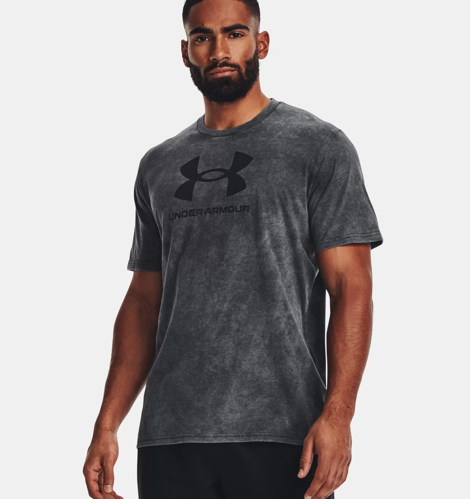 Hommes Under Armour Hauts<T-Shirt A Manches Courtes Ua Wash Tonal Sportstyle Pour Homme