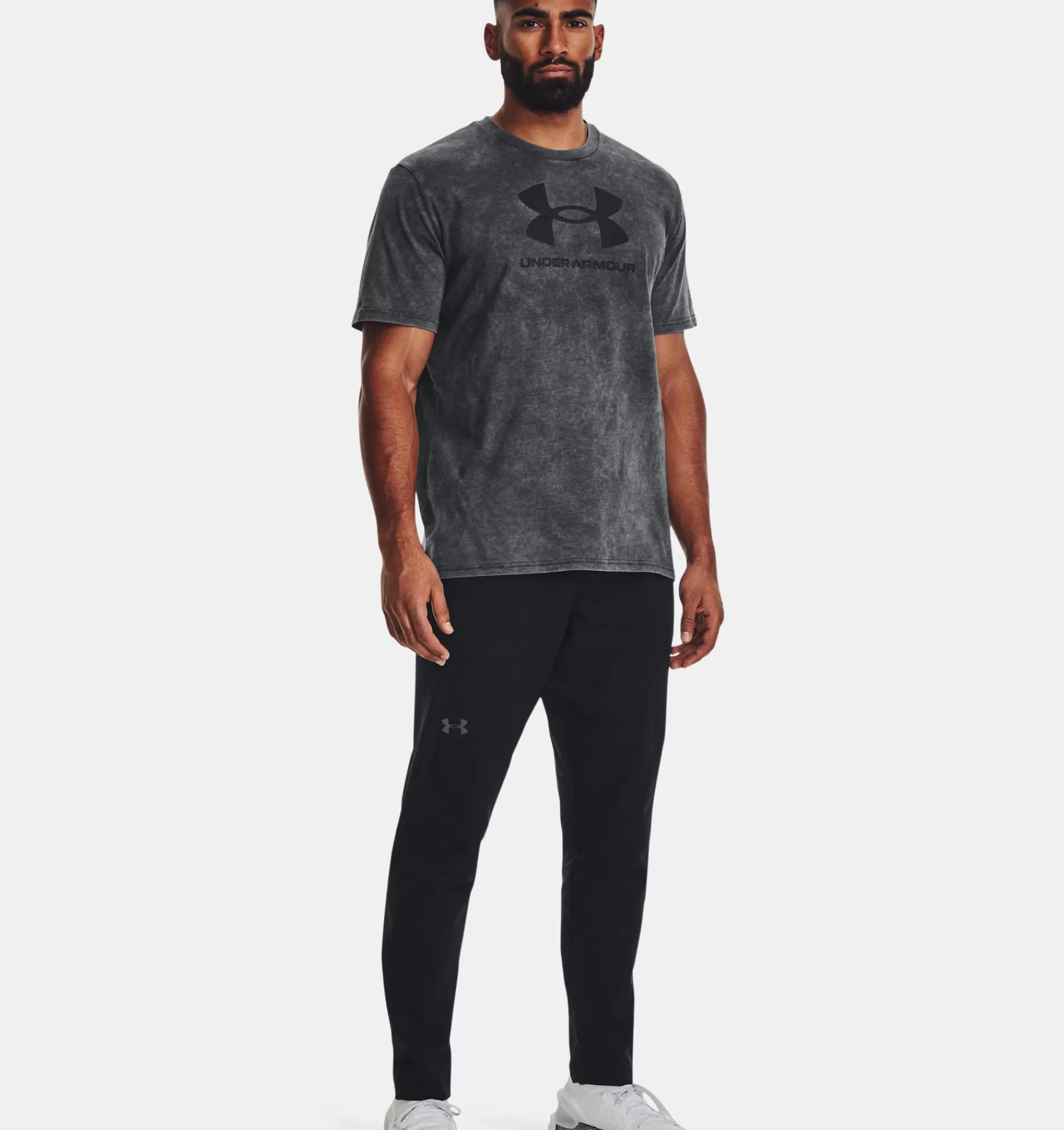 Hommes Under Armour Hauts<T-Shirt A Manches Courtes Ua Wash Tonal Sportstyle Pour Homme