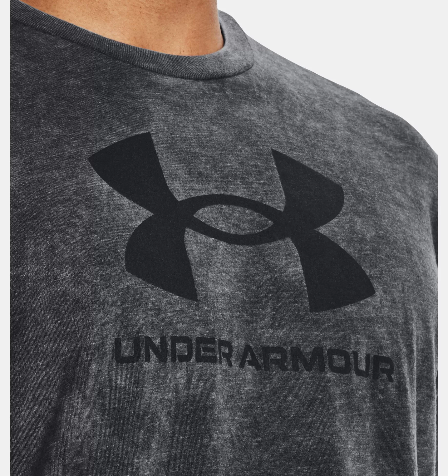Hommes Under Armour Hauts<T-Shirt A Manches Courtes Ua Wash Tonal Sportstyle Pour Homme