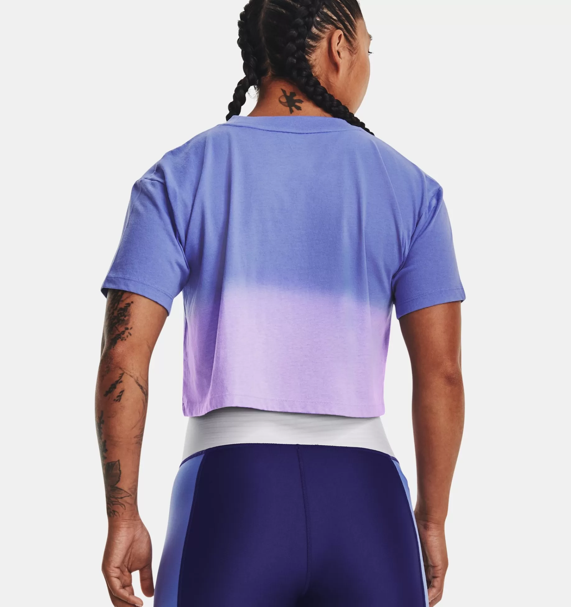 Femmes Under Armour Hauts<T-Shirt Court A Manches Courtes Ua Branded Dip Dye Pour Femme