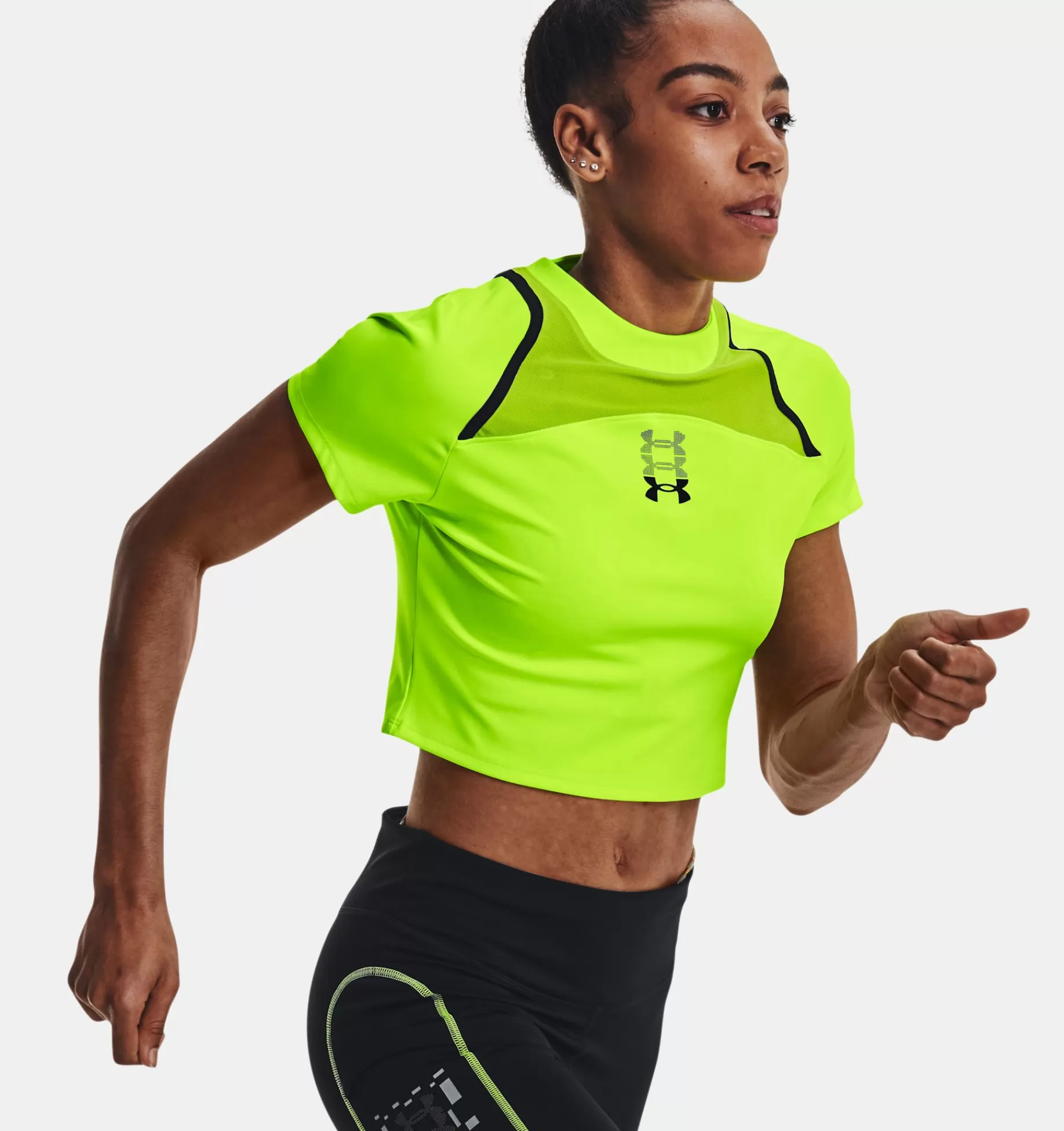 Femmes Under Armour Hauts<T-Shirt Court A Manches Courtes Ua Run Anywhere Pour Femme