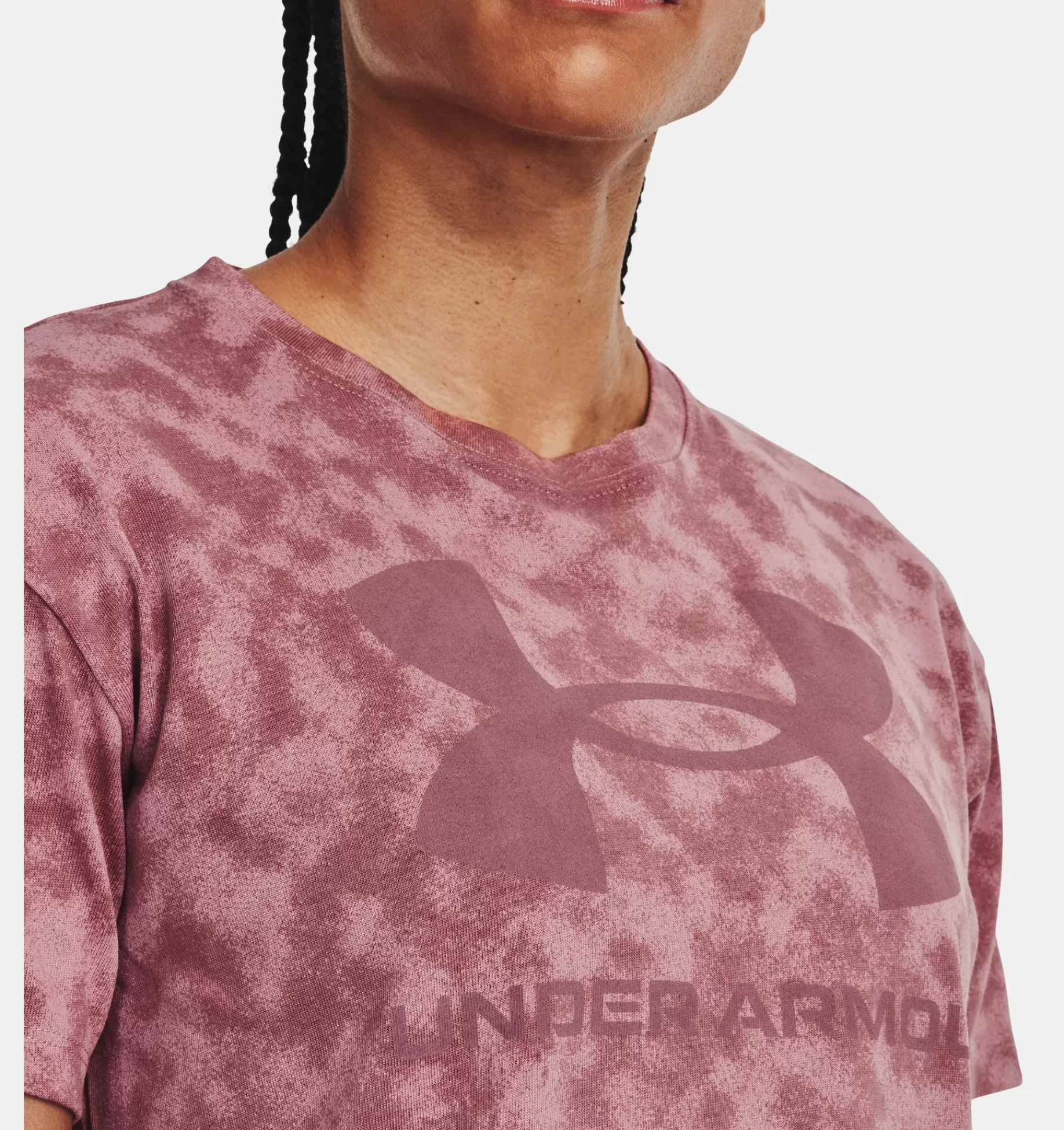 Femmes Under Armour Hauts<T-Shirt Epais A Manches Courtes Imprime Ua Logo Pour Femme