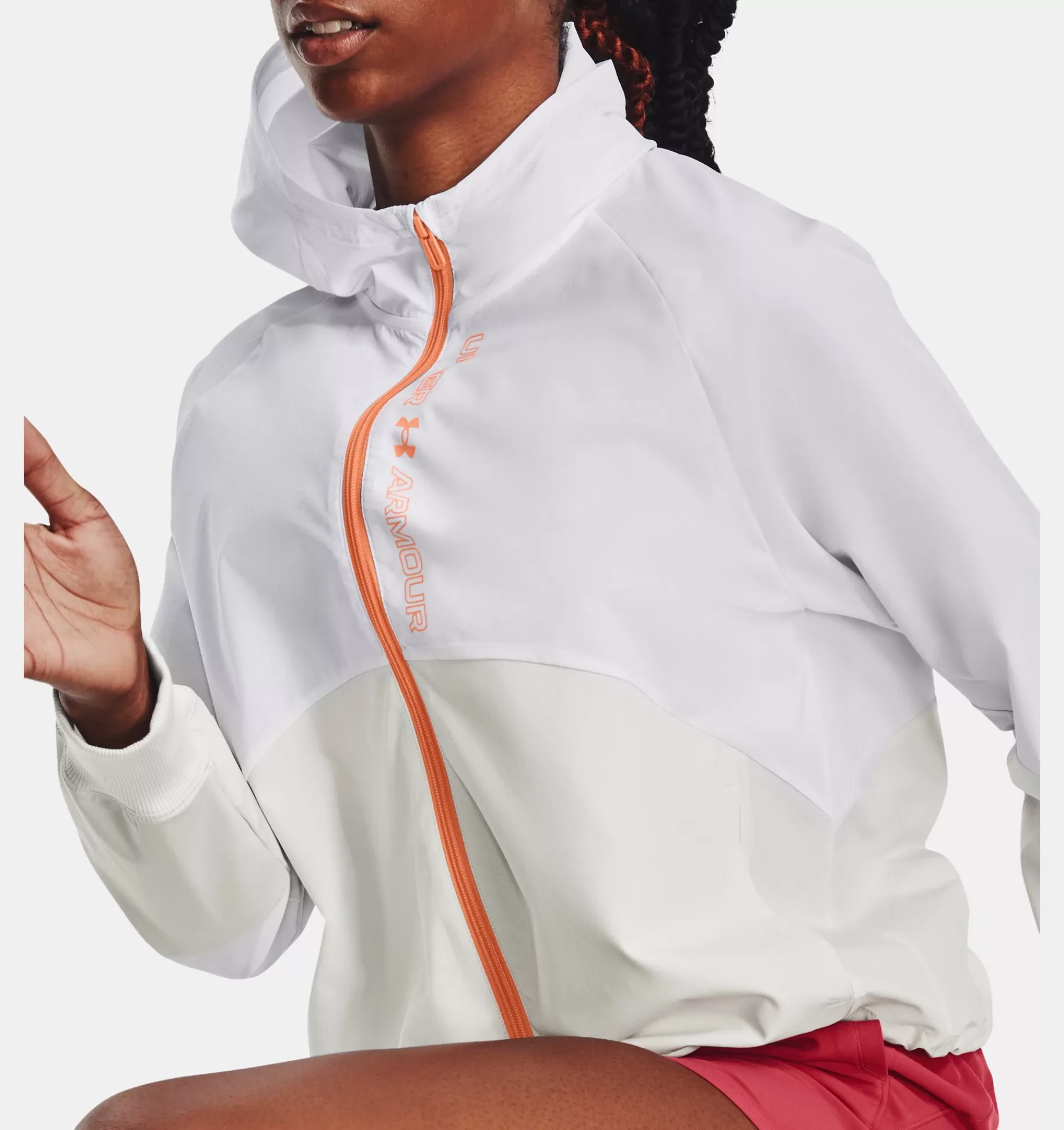 Femmes Under Armour Vêtements D'Exterieur<Veste Entierement Zippee Uawoven Pour Femme